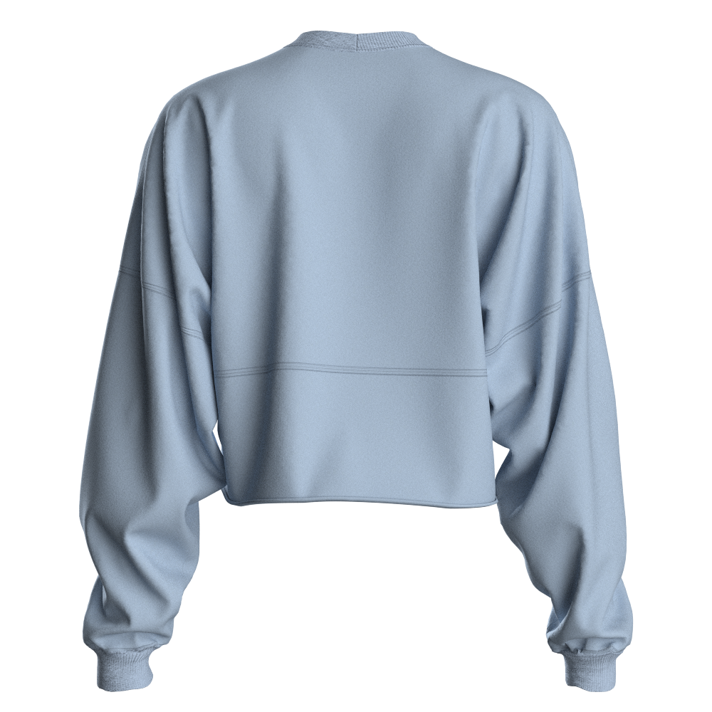 J011934996iceblue | L/s Crop Bflo Ny 1832