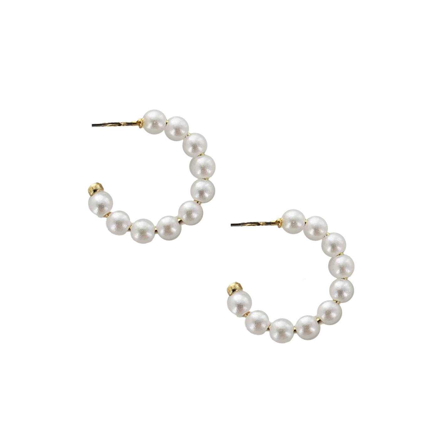 Small Pearl Hoop
