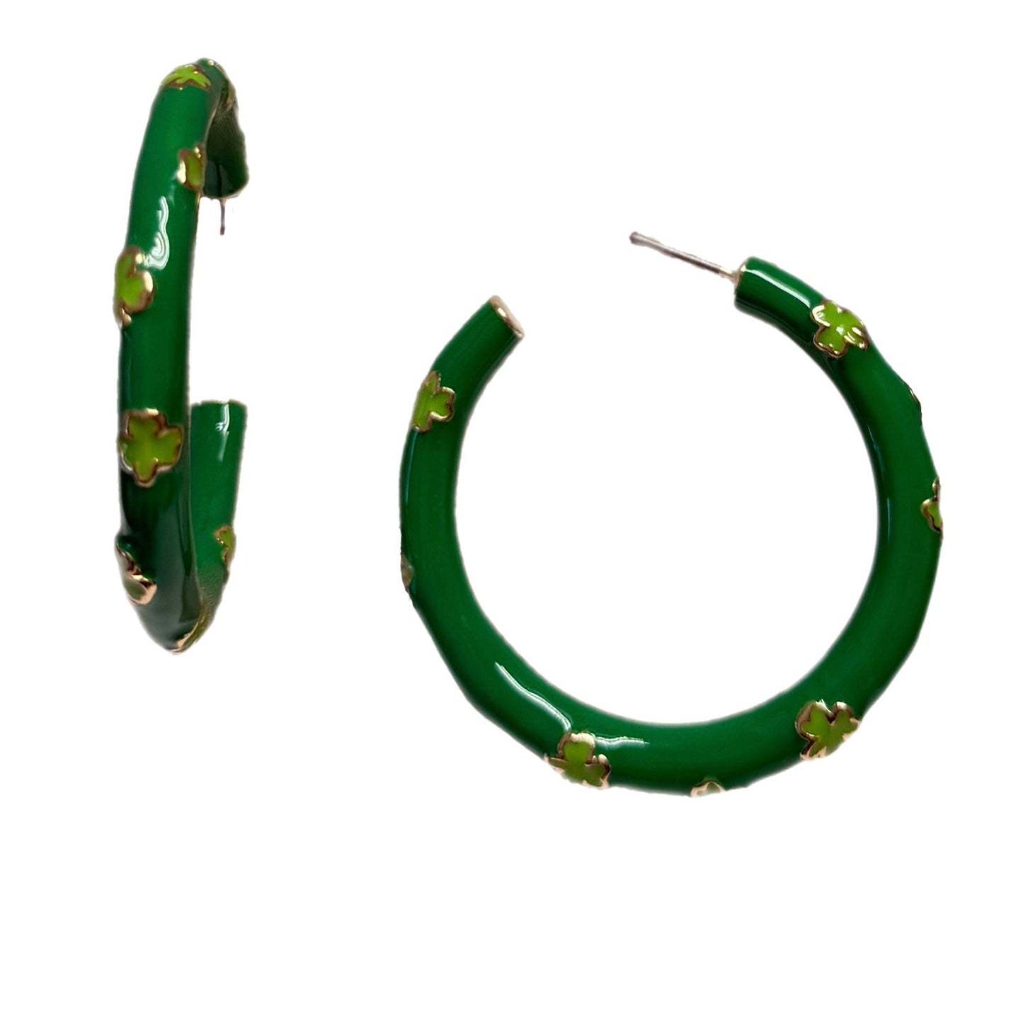 Shamrock Enamel 1.75 Inch Hoop