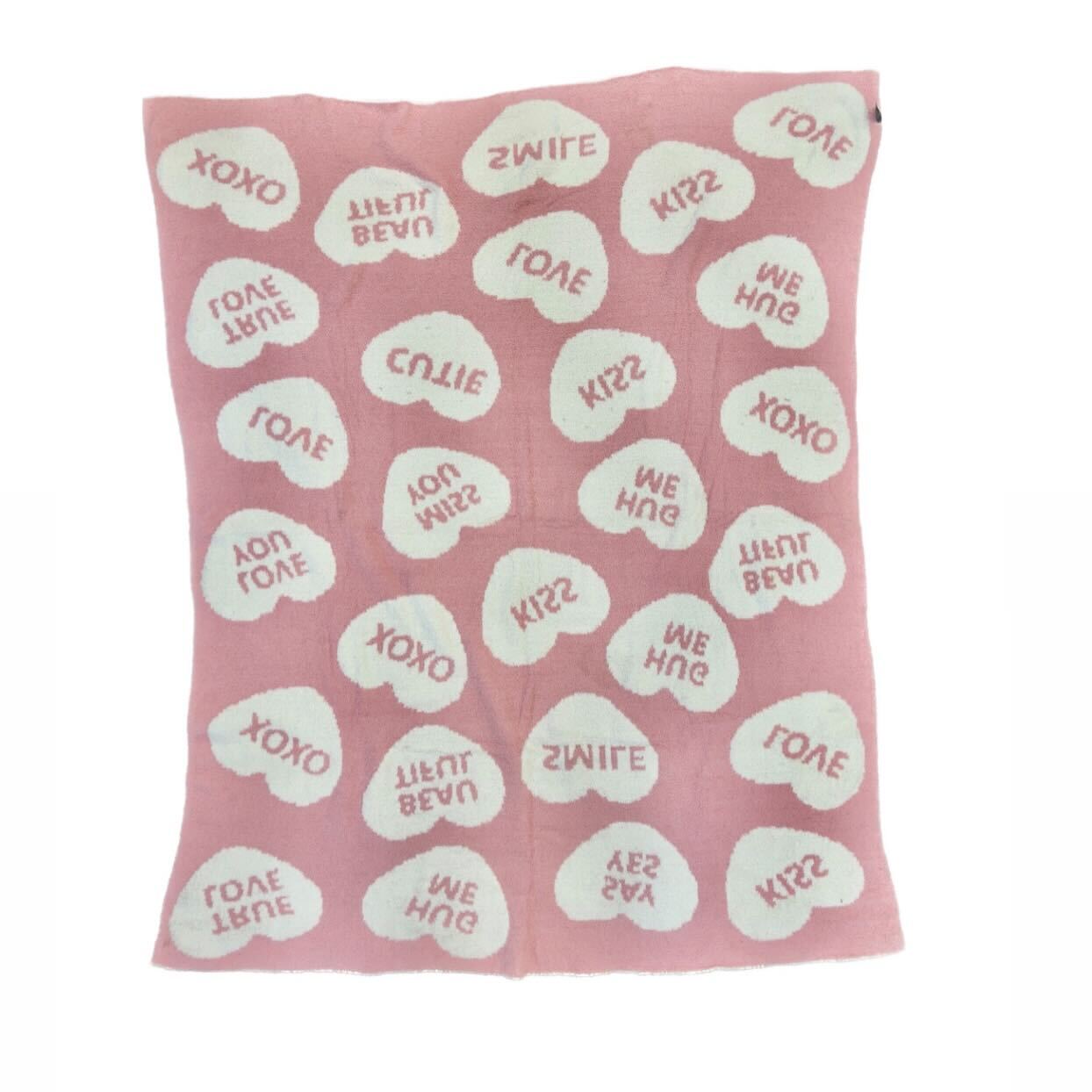 Candy Heart Plush Blanket