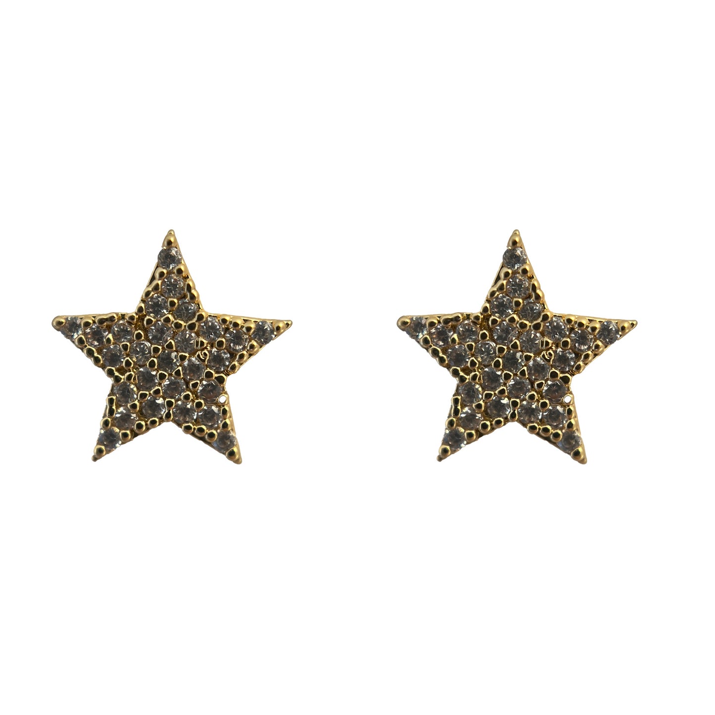 Pave Star Stud Earrings