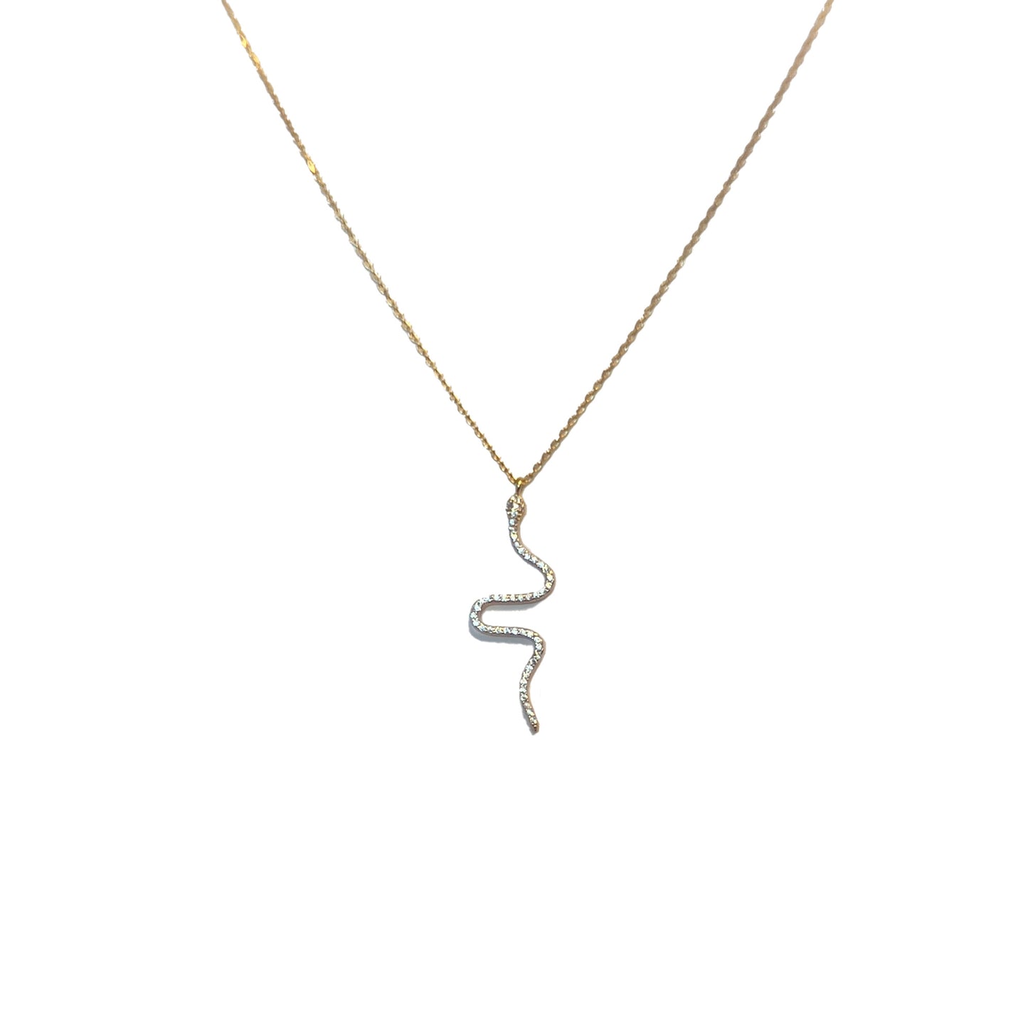 Serpent Necklace in Gold