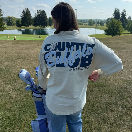 Buffalo Country Club L/s Polo in Chalk