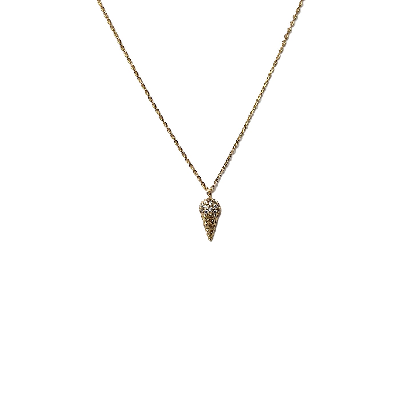 Ice Cream Gold Necklace