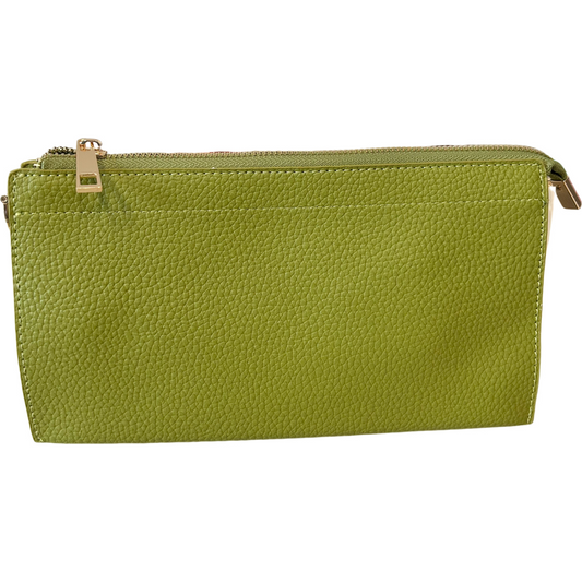Perfect 3 Pocket Clutch in Light Green