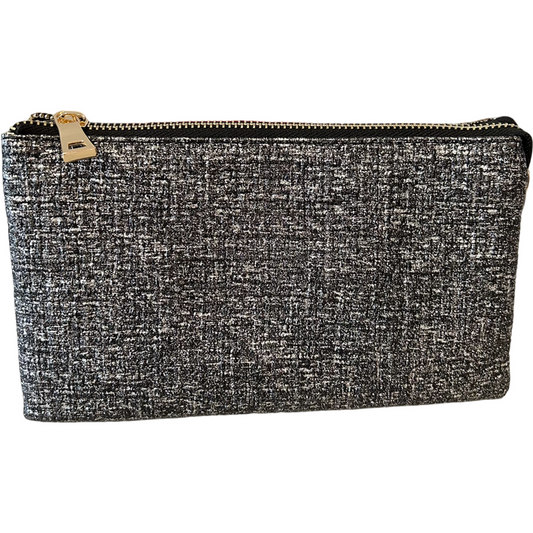 Coco Perfect Core Clutch in Black Tweed