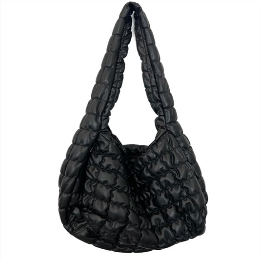 Vegan Carry All Quilted Bag in Black