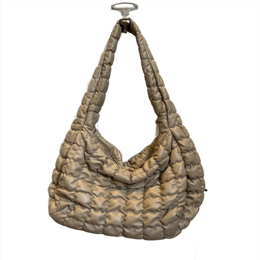 Vegan Carry All Quilted Bag in Beige