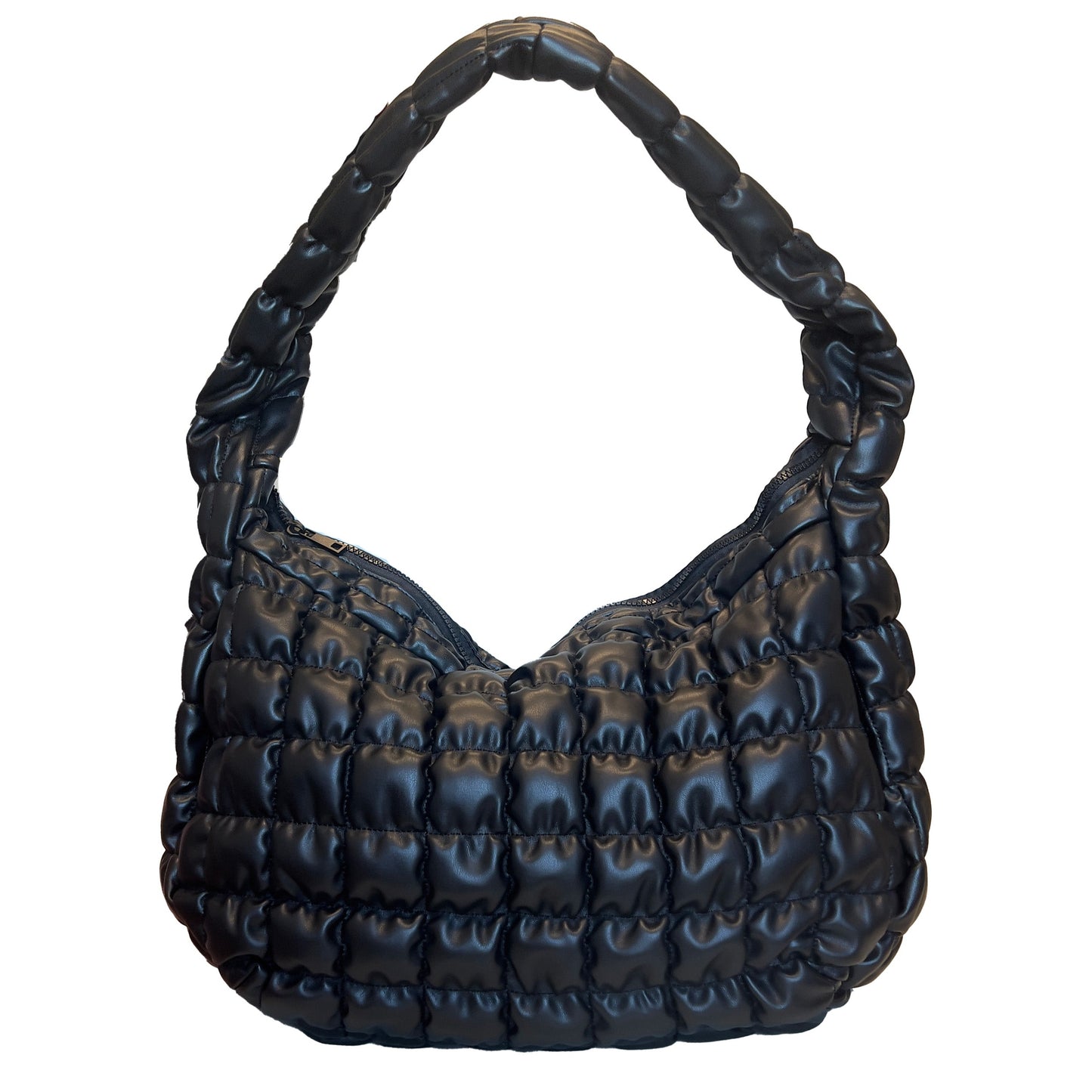 Vegan Carry All Quilted Bag in Black