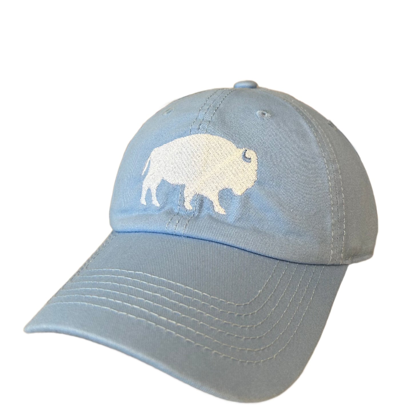 Standing Buffalo Baseball Cap in Sky Blue