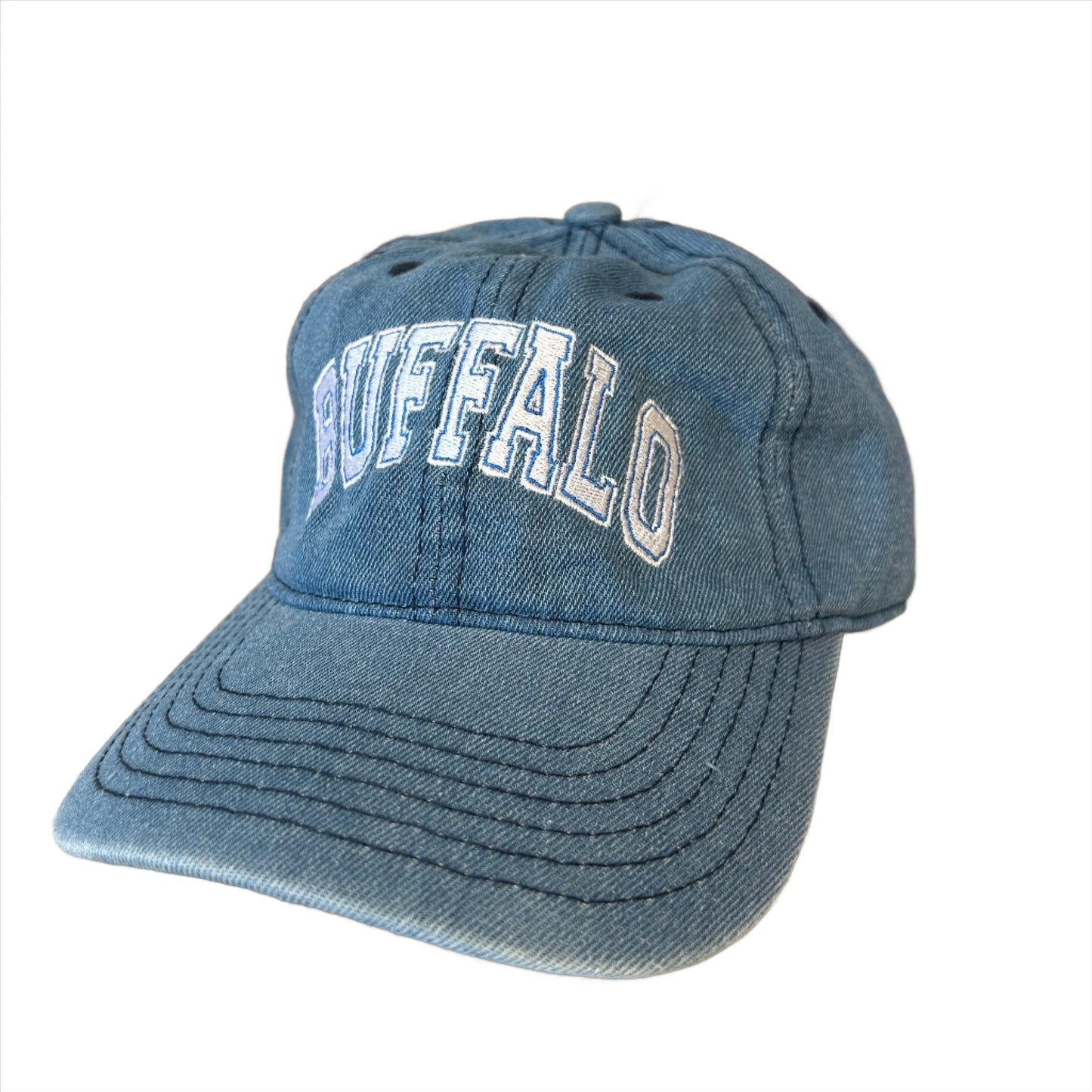 Buffalo Varsity Baseball Cap in Blue Jean