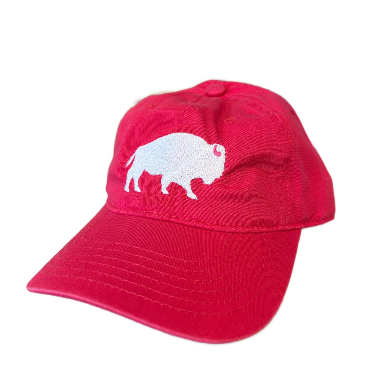 Standing Buffalo Baseball Cap in Hot Pink