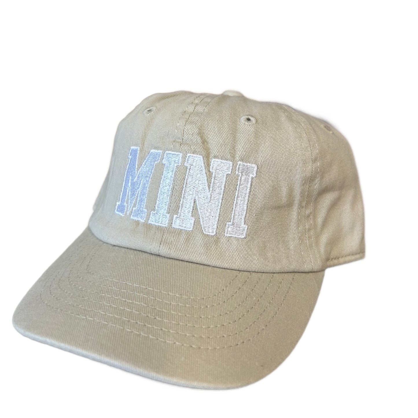 Mini Baseball Cap in Latte