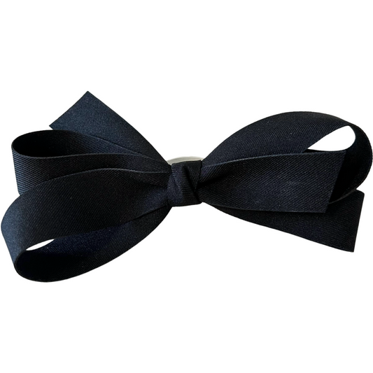 Classic Hair Bow in Black