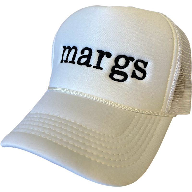 Margs Trucker Hat in White