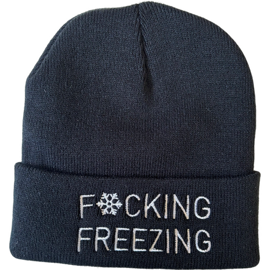 F*ing Freezing Beanie in Black
