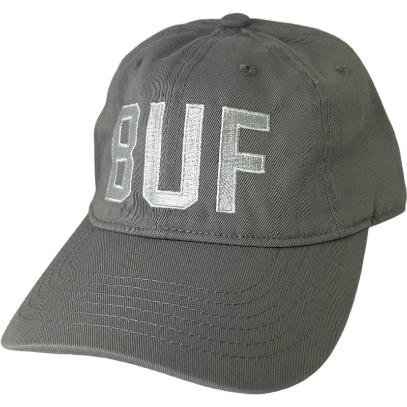 BUF Baseball Cap in Light Grey/ White