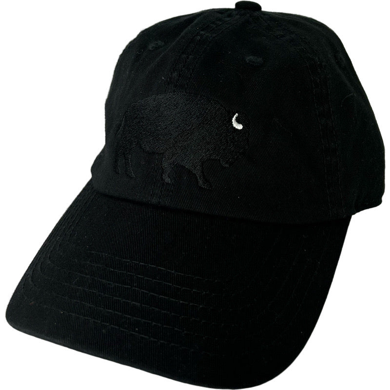 Standing Buffalo Cap in Black