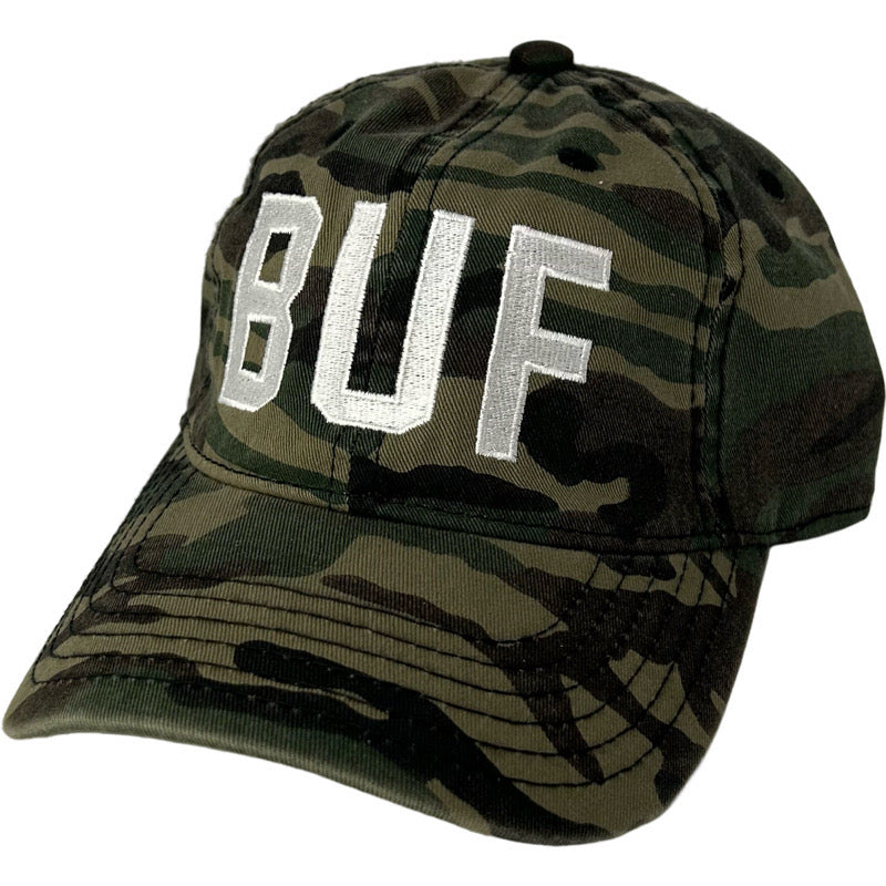 BUF Baseball Cap Camo/White