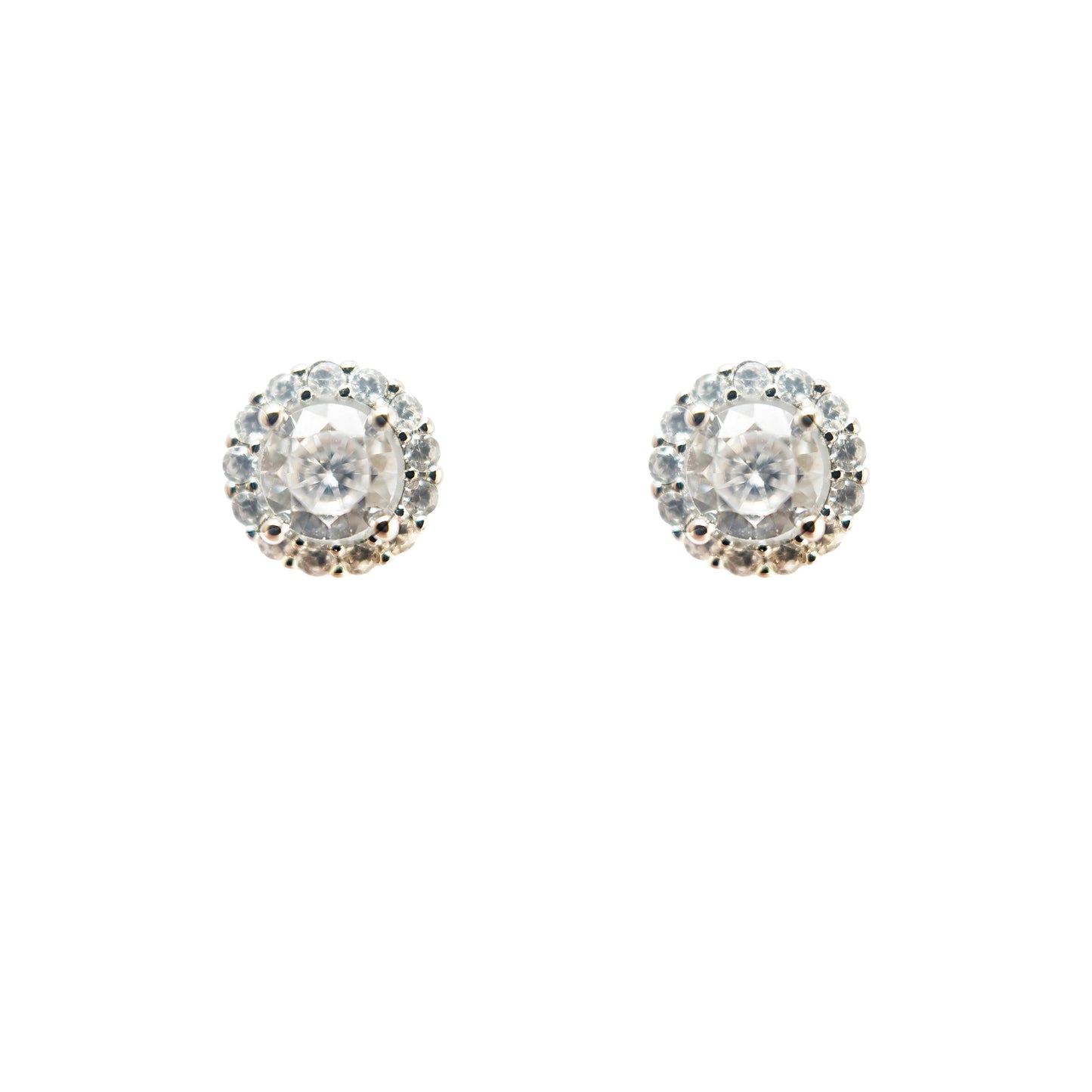 Crystal Party Stud Earring Silver