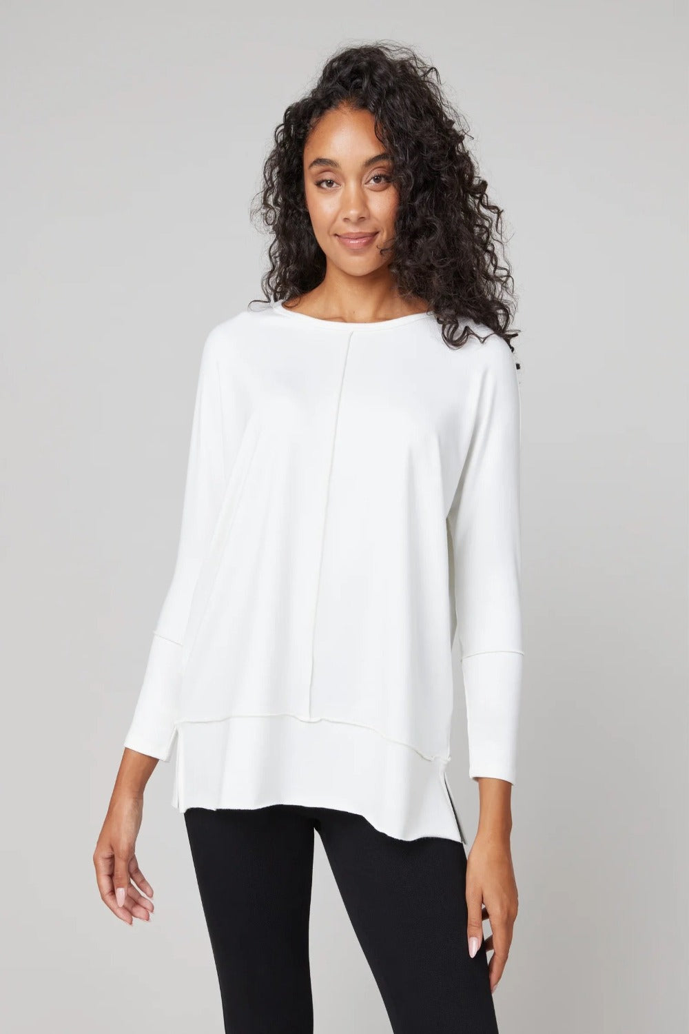 Perfect Dolman 3/4 Sleeve Top in Powder