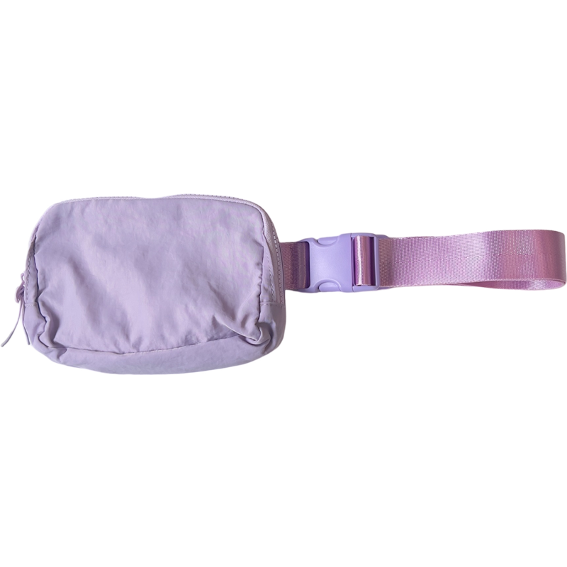 Nylon Belt Bag in Light Purple
