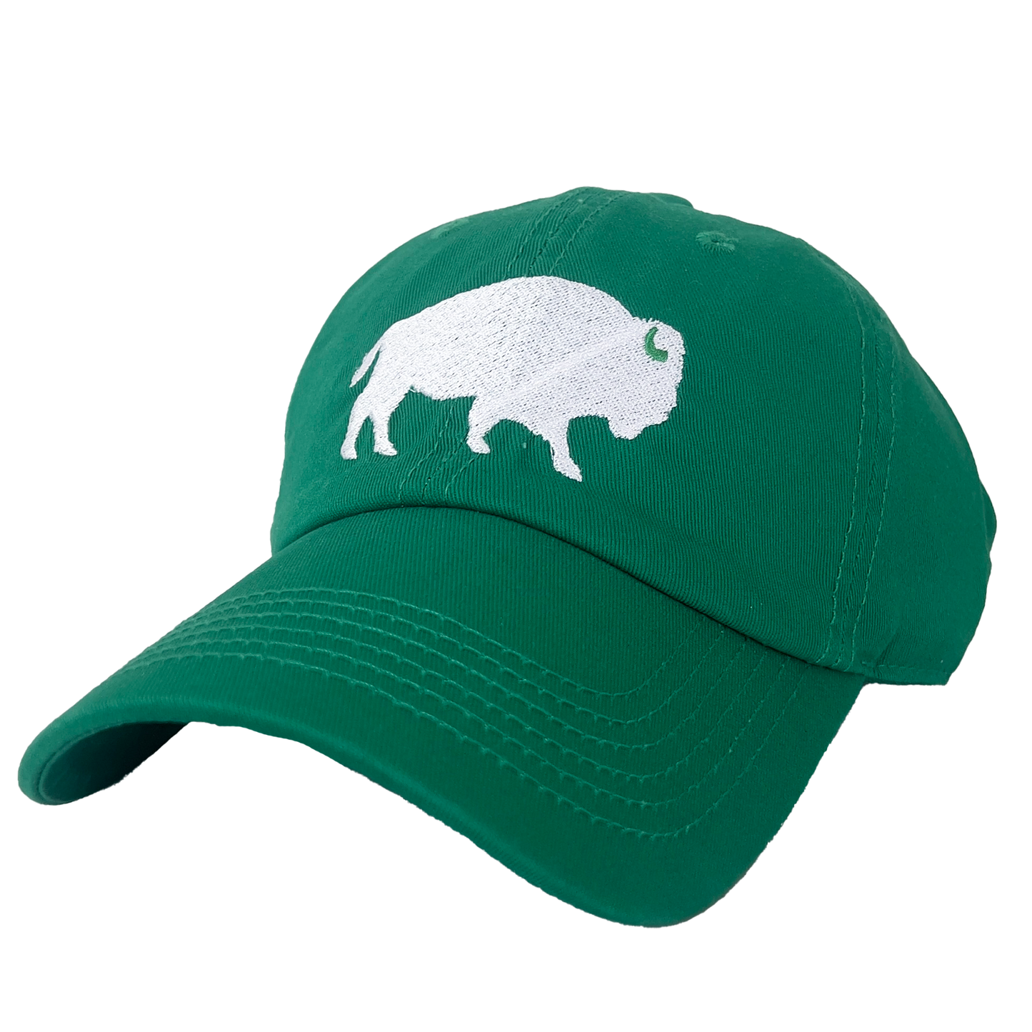 Standing Buffalo Baseball Hat in Green