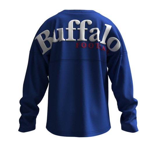 Youth Long sleeve Buffalo Top in Royal