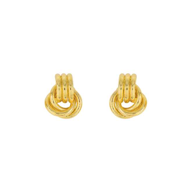 Triple Ring Stud Earring