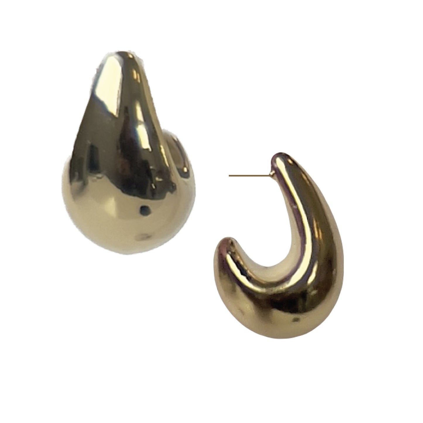 Swoop Drop Earring in Gold