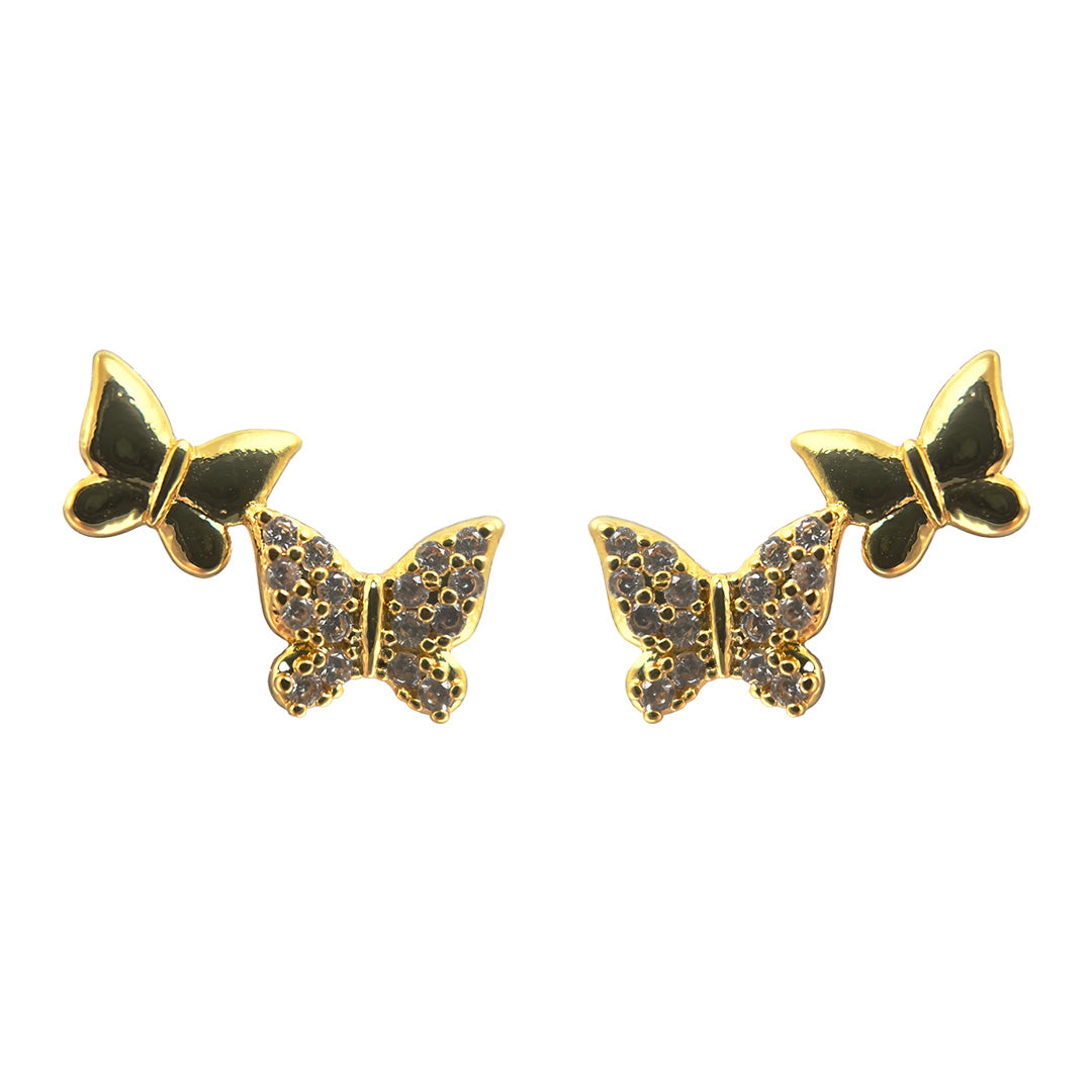 Double Butterfly Studs