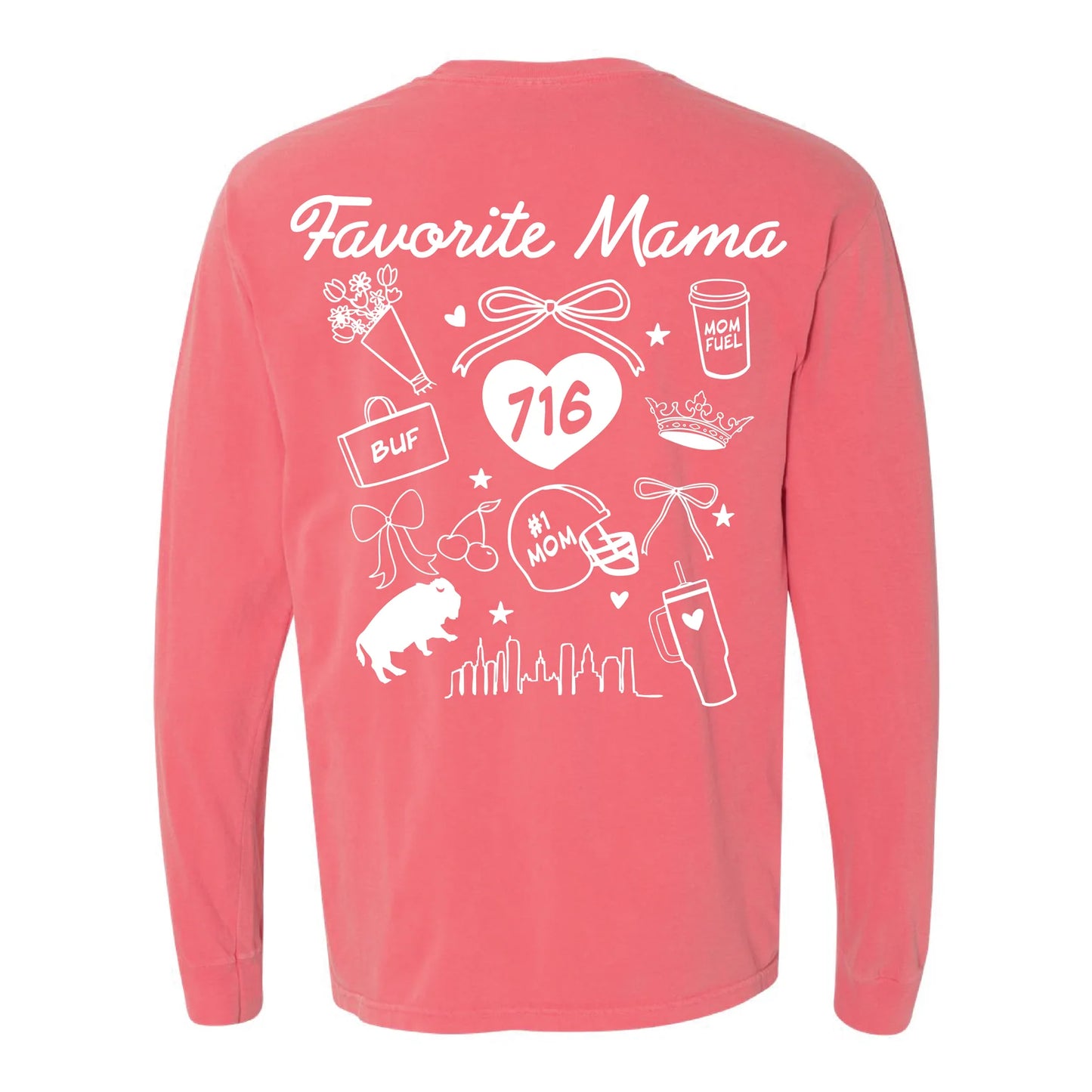 Favorite Mama Sketch Long Sleeve