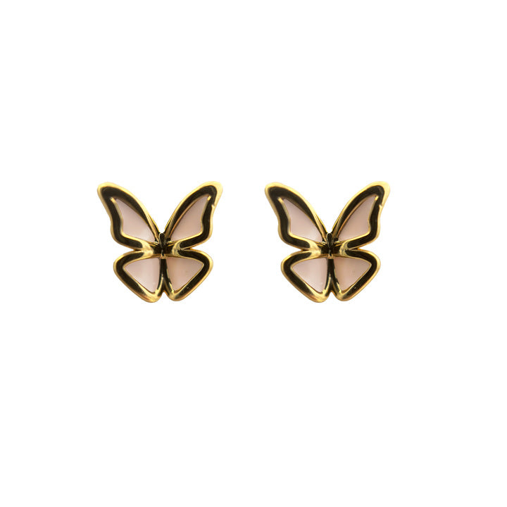 Simple Butterfly Stud in Gold