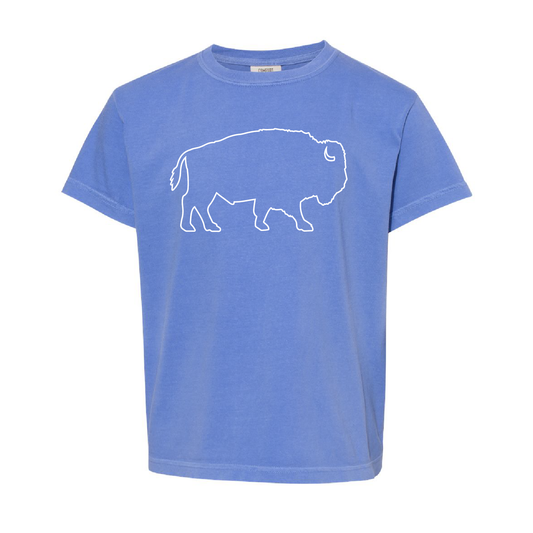 Youth Outline in Flo Blue