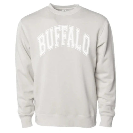 Buffalo Pigment Dye Crew in Ivory