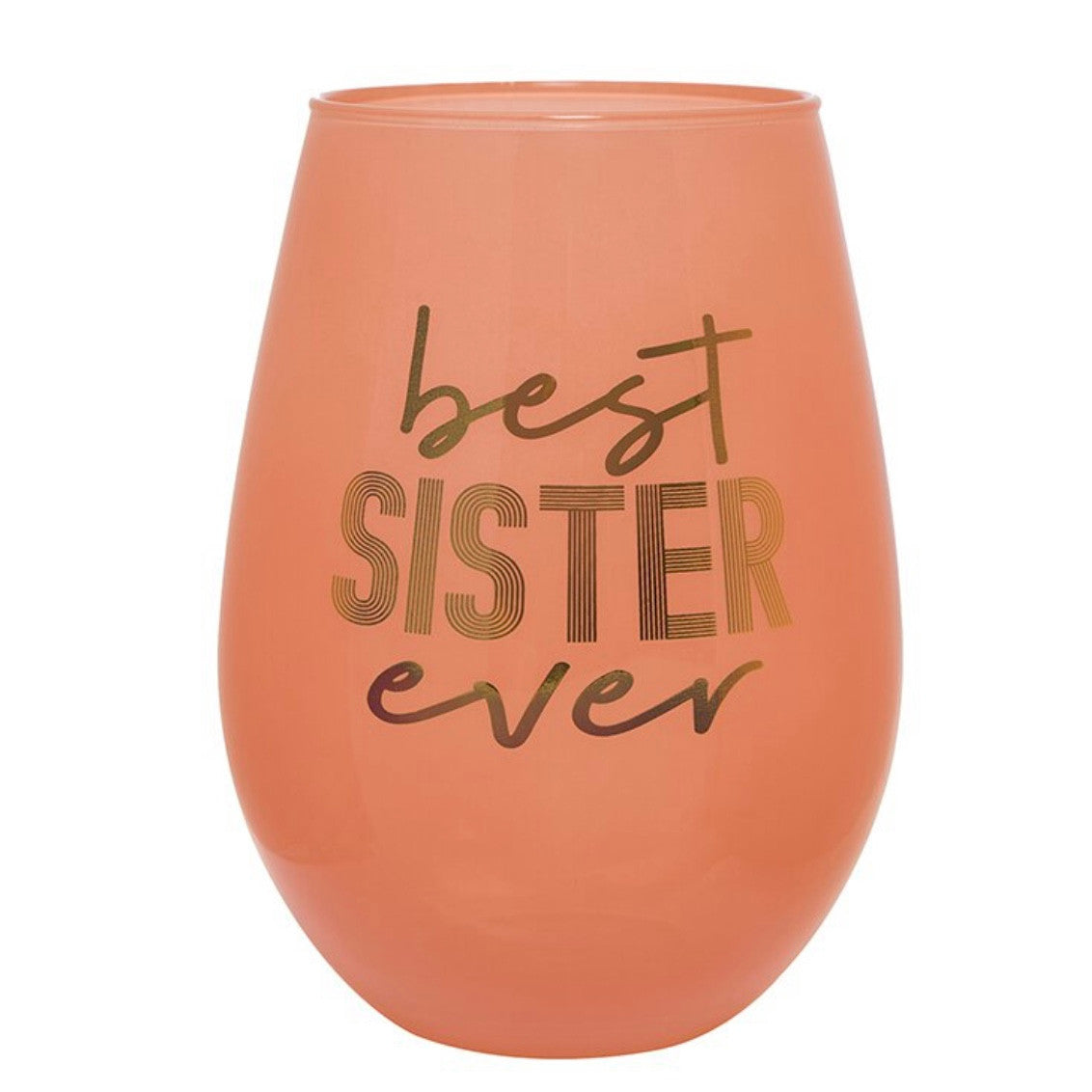 30oz Stemless Best Sister Glass