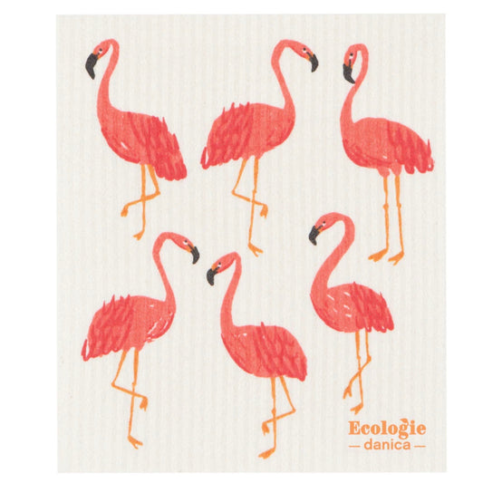 Flamingos Sponge Cloth