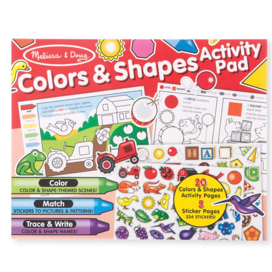 Colors And Shapes Activity Pad