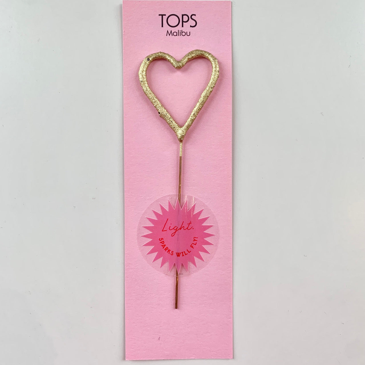 Mini Sparkler Candle Heart Sunshine and Bluebirds