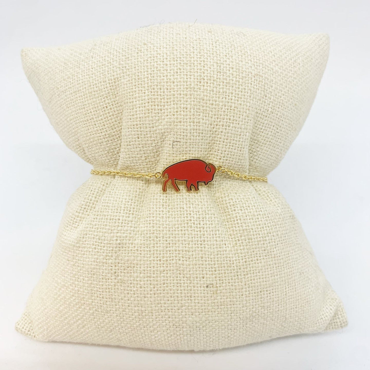 Red Standing Buffalo Bracelet