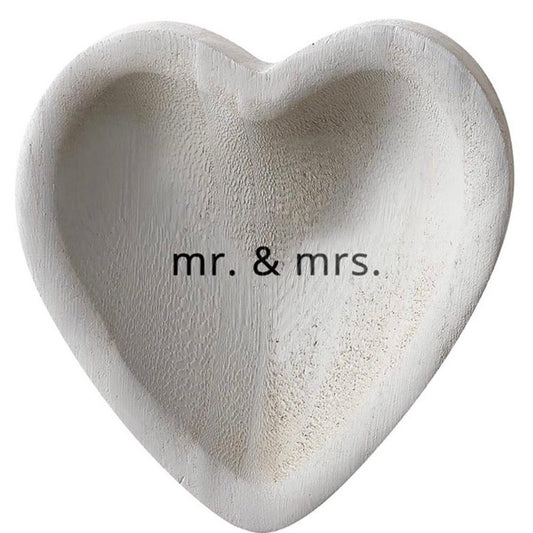 Mr & Mrs Palwania Heart Tray
