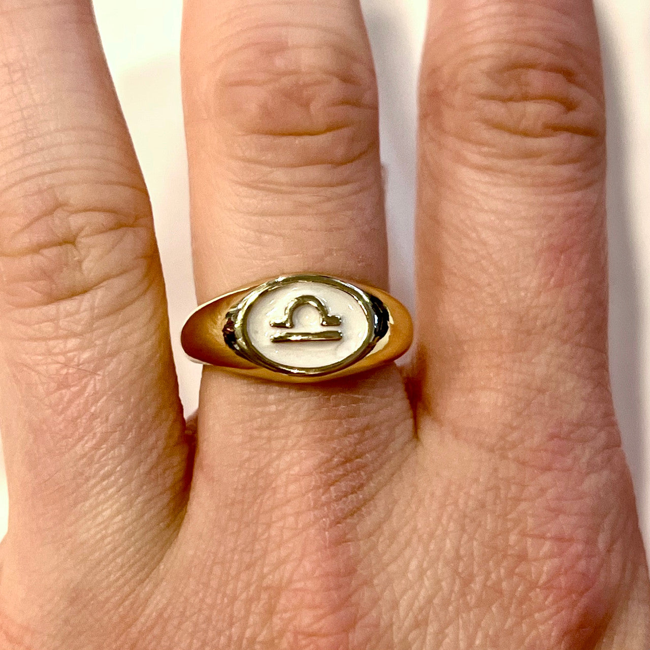 Libra Signet Ring