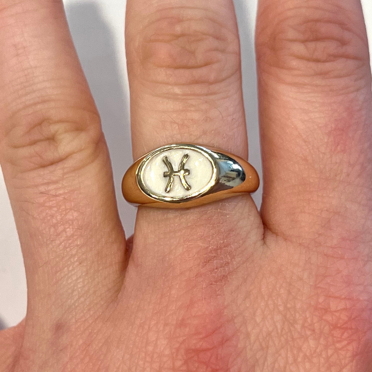 Pisces Signet Ring