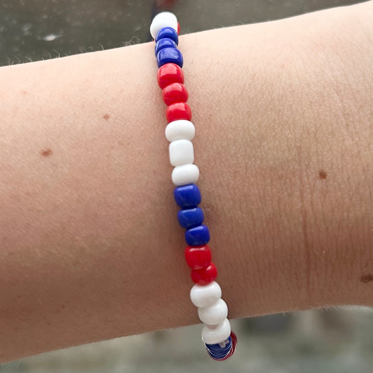 RWB Bead Bracelet