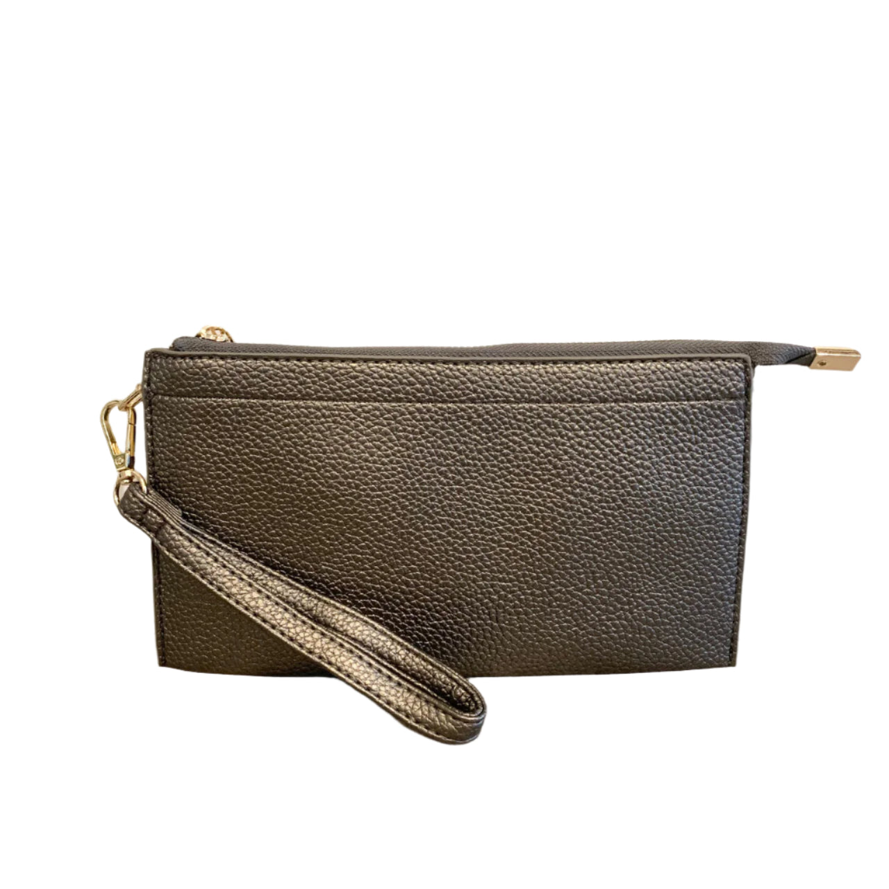 Perfect 3 Pocket Clutch Pewter