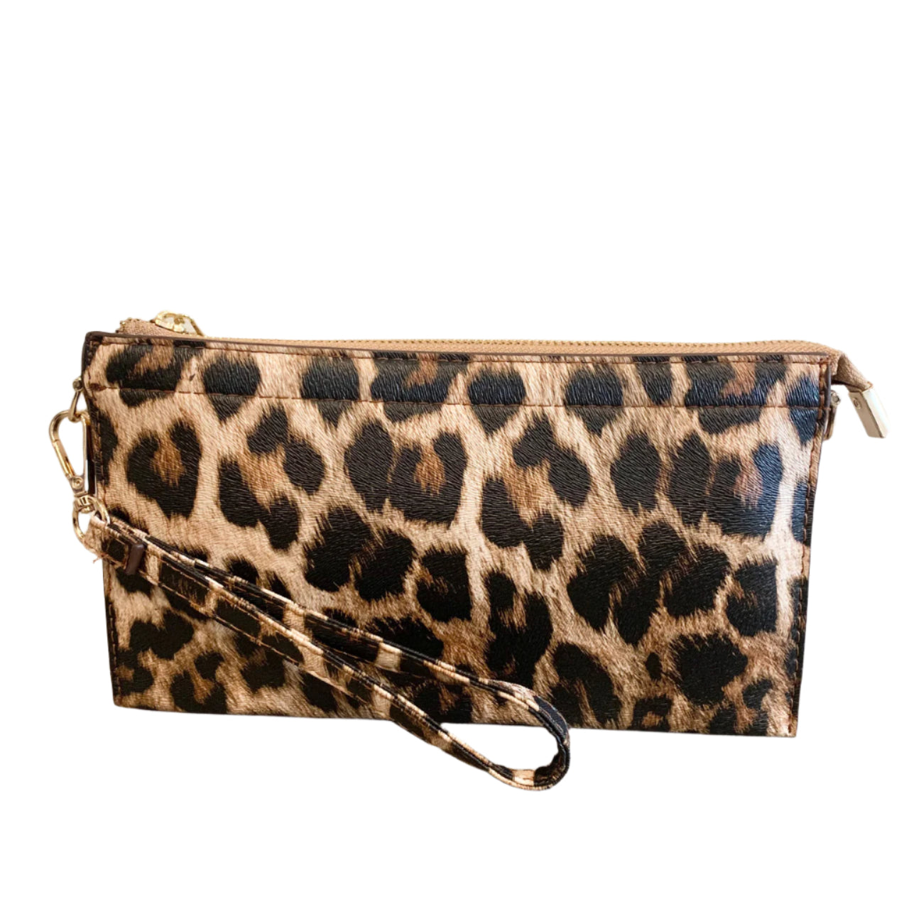Perfect 3 Pocket Clutch Leopard