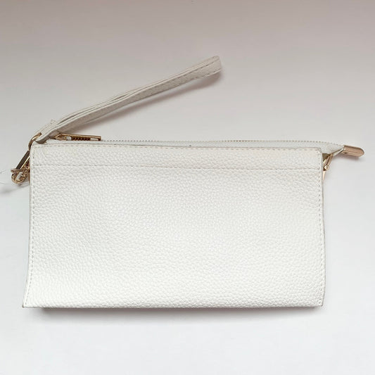 Perfect 3 Pocket Clutch White