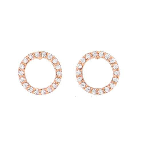 Crystal Karma Stud Rose Gold