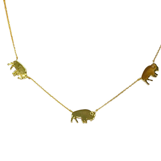 3 Standing Buf Necklace