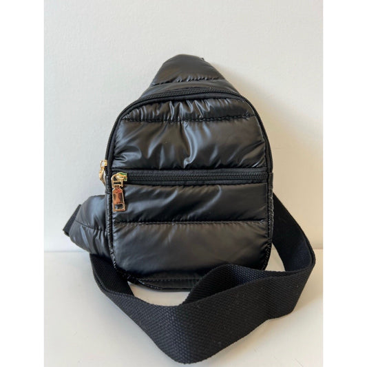 Black Puff Sling Bag